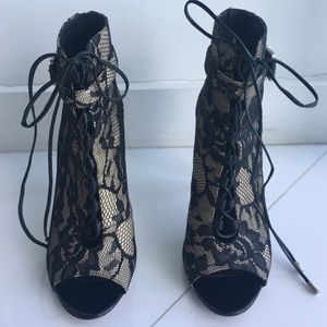b brian atwood lace ankle boots